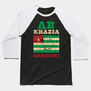 Flag of Abkhazia Baseball T-Shirt